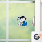 Lucy Hugging Snoopy Raamsticker (Huis)