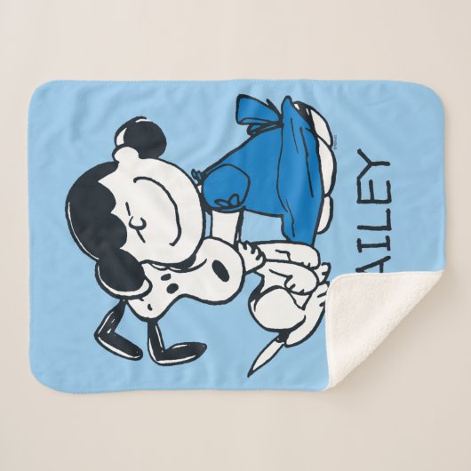 Lucy Hugging Snoopy Sherpa Deken (Voorkant (horizontaal))