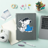 Lucy Hugging Snoopy Sticker (iPad Cover)