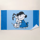 Lucy Hugging Snoopy Strandlaken (Voorkant)