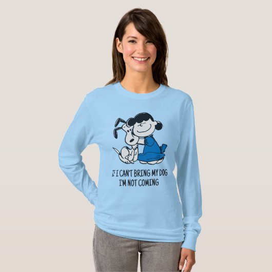 Lucy Hugging Snoopy T-shirt (Voorkant volledig)
