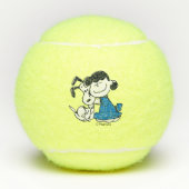 Lucy Hugging Snoopy Tennisballen (Voorkant)