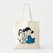 Lucy Hugging Snoopy Tote Bag (Voorkant)