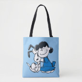 Lucy Hugging Snoopy Tote Bag (Voorkant)