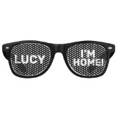 LUCY, IK BEN THUIS. FUNNY RETRO SUNGLASSES FUN-Gla Zonnebril (Voorkant)