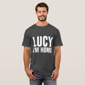 LUCY IK BEN THUIS, Mannen  T-shirts (Voorkant volledig)