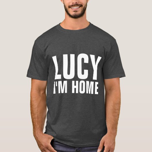 LUCY IK BEN THUIS, Mannen  T-shirts (Voorkant)