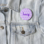 Lucy in Paars Ronde Button 5,7 Cm (In situ)