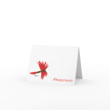 Lucy Keepmovin gevouwen Wenskaart horizontaal