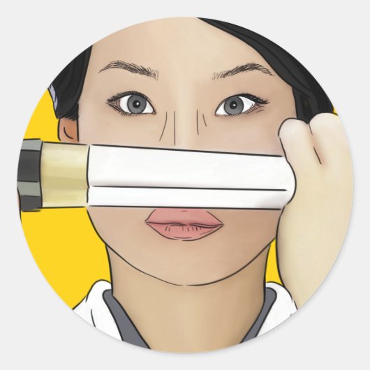 Lucy Lu Kill Bill Sticker (Voorkant)