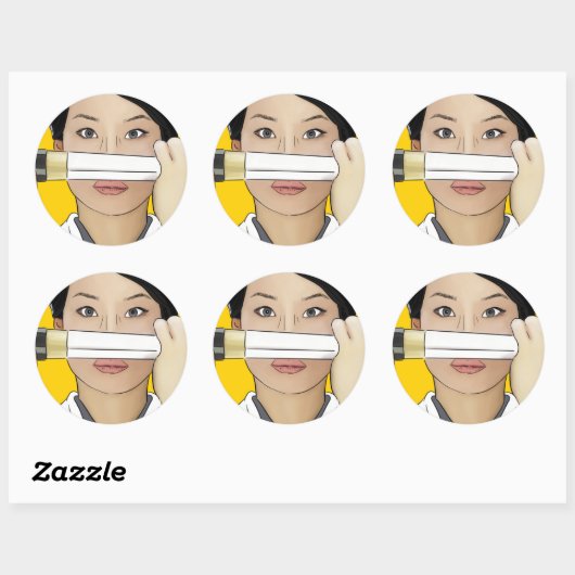 Lucy Lu Kill Bill Sticker (Vel)