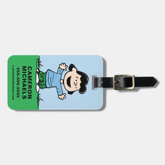 Lucy met wapenbreed bagagelabel (Voorkant horizontaal)