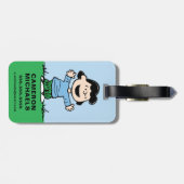 Lucy met wapenbreed bagagelabel (Achterkant horizontaal)