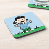 Lucy met wapenbreed bier onderzetter (Linkerzijde)