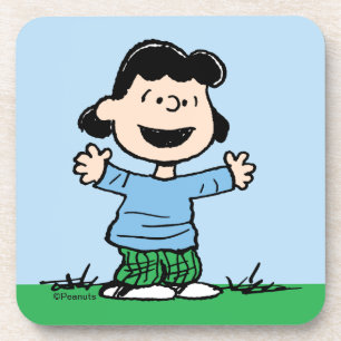 Lucy met wapenbreed bier onderzetter