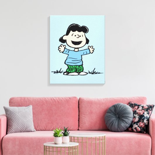 Lucy met wapenbreed canvas afdruk (Insitu (Woonkamer))