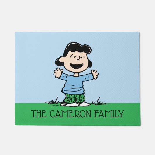 Lucy met wapenbreed deurmat (Voorkant)