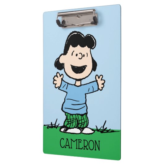 Lucy met wapenbreed klembord (Links)