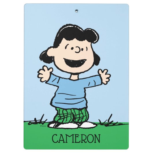 Lucy met wapenbreed klembord (Achterkant)