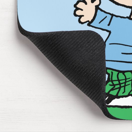 Lucy met wapenbreed muismat (Hoek)