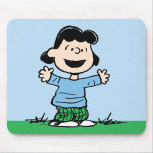 Lucy met wapenbreed muismat