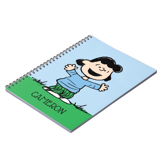 Lucy met wapenbreed notitieboek (Linkerzijde)