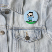 Lucy met wapenbreed ronde button 5,7 cm (In situ)