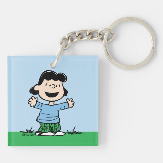 Lucy met wapenbreed sleutelhanger (Achterkant)