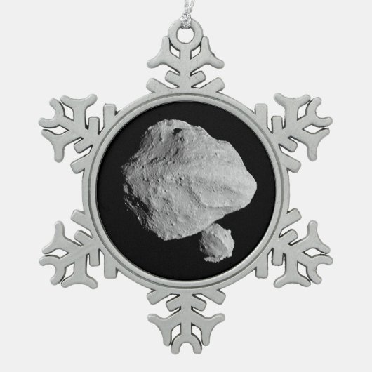 Lucy Mission Dinkinesh Binaire Asteroïde Tin Sneeuwvlok Ornament (Voorkant)