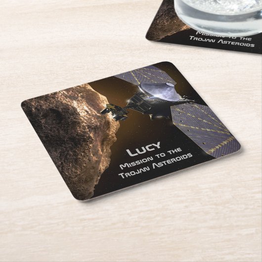 Lucy Mission to Study Trojan Asteroids Kartonnen Onderzetters (Schuin)