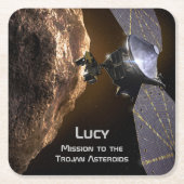 Lucy Mission to Study Trojan Asteroids Kartonnen Onderzetters (Voorkant)