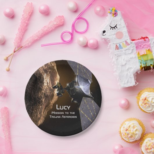 Lucy Mission to Study Trojan Asteroids Papieren Bordje (Feest)