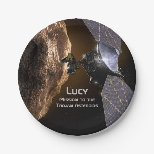 Lucy Mission to Study Trojan Asteroids Papieren Bordje (Voorkant)