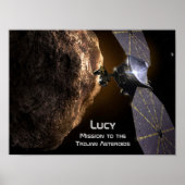 Lucy Mission to Study Trojan Asteroids Poster (Voorkant)