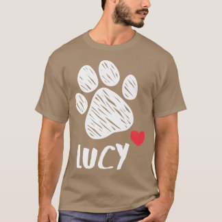 Lucy My Dog Lucy Ik hou van mijn hond Lucy Puppy L T-shirt