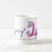 Lucy-naam betekent decoratieve L-monogram-mok Koffiemok (Center)