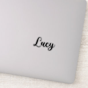 Lucy Naam - Handgeschreven kalligrafie Sticker