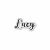 Lucy Naam - Handgeschreven kalligrafie Sticker (Voorkant)