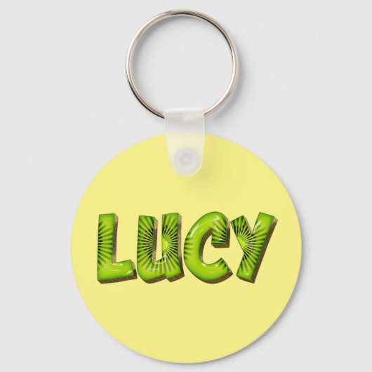 Lucy Name Kiwi Design Schlüsselanhänger Sleutelhanger (Voorkant)