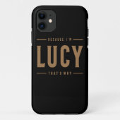 Lucy Name Personalized Birthday Name Lucy Case-Mate iPhone Case (Achterkant)