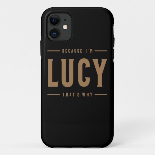 Lucy Name Personalized Birthday Name Lucy Case-Mate iPhone Case (Achterkant)