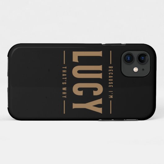 Lucy Name Personalized Birthday Name Lucy Case-Mate iPhone Case (Achterkant (horizontaal))