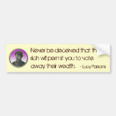 Lucy Parsons Bumpersticker (Voorkant)