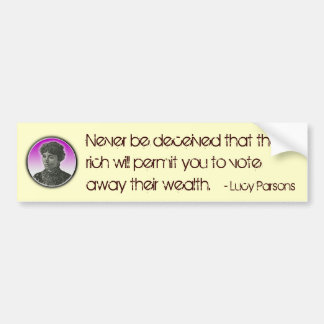 Lucy Parsons Bumpersticker
