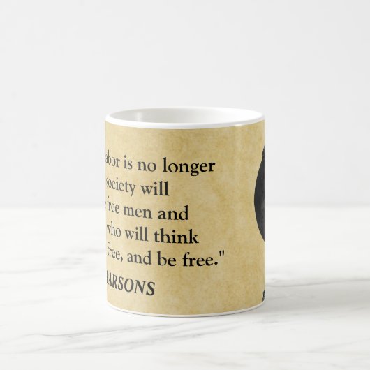 Lucy Parsons citeert de Mok van de Koffie van de A (Center)