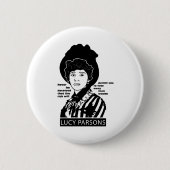 Lucy Parsons citeert nooit bedrogen Ronde Button 5,7 Cm (Voorkant)