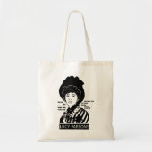 Lucy Parsons citeert nooit bedrogen Tote Bag (Voorkant)