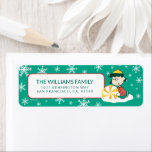 Lucy Peppermint Snoep Etiket<br><div class="desc">Charles Schulz's Peanuts Christmas-design leggen de essentie van kinderonschuld en de hartverwarmende sfeer van het vakantieseizoen vast.</div>