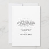 LUCY Red Fun Kind Family Ho Ho Ho 2 Foto Kerstmis Feestdagenkaart (Achterkant)