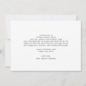 LUCY Rood Groen Schattige Fun Family Vrolijk Kerst Feestdagenkaart (Achterkant)